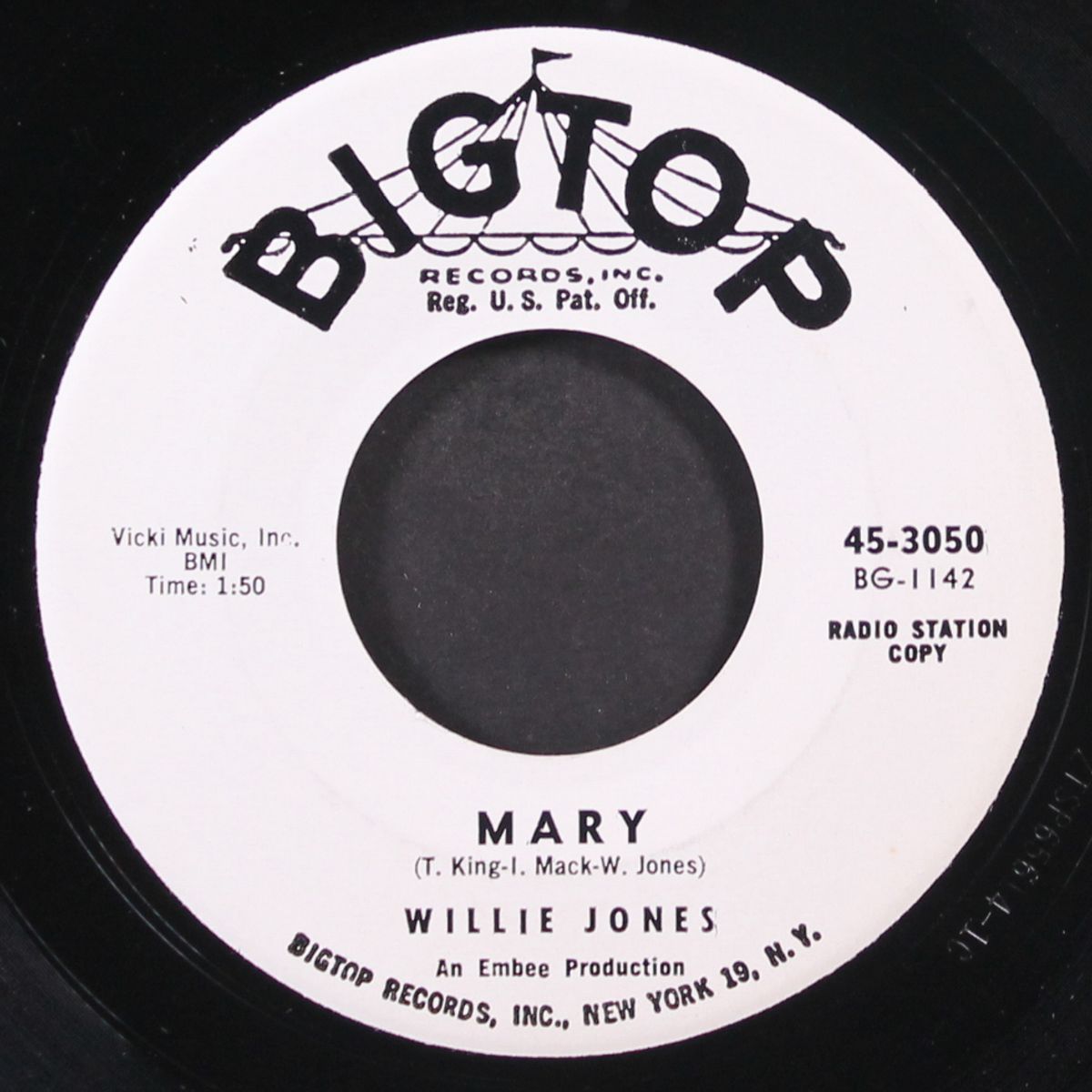 mary / somewhere by WILLIE JONES