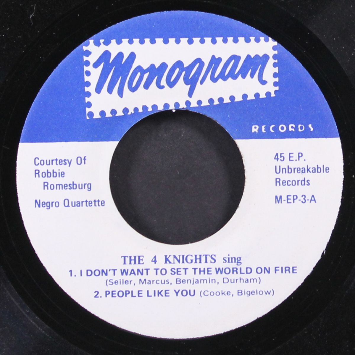 i don't want to set the world on fire + 3 by 4 KNIGHTS