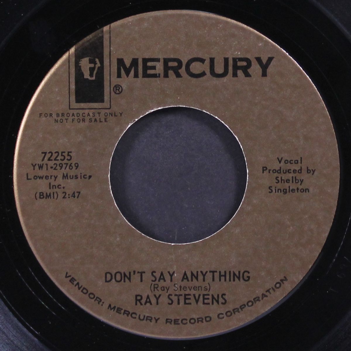 butch barbarian / don't say anything by RAY STEVENS