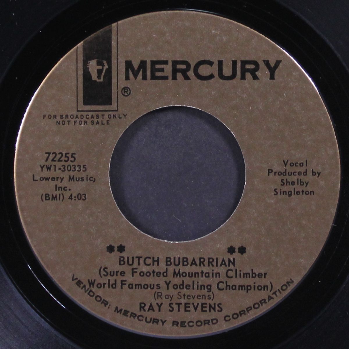 butch barbarian / don't say anything by RAY STEVENS