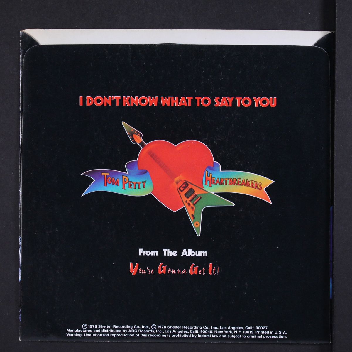 listen to her heart / i don't know what to say to you by TOM PETTY & HEARTBREAKERS