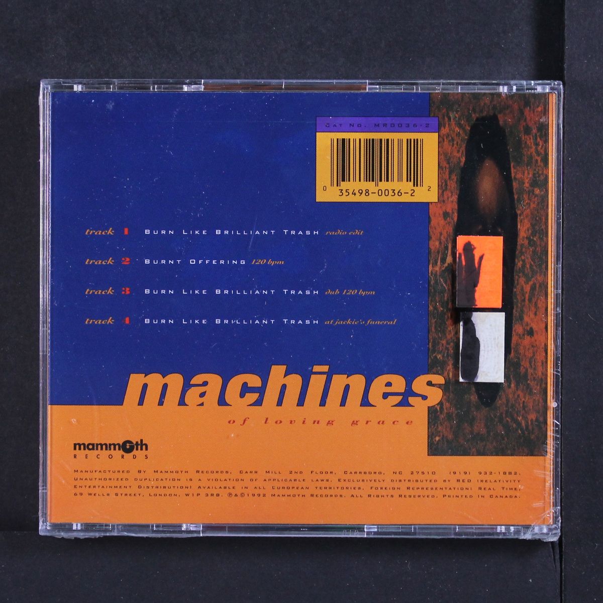 burn like brilliant trash by MACHINES OF LOVING GRACE