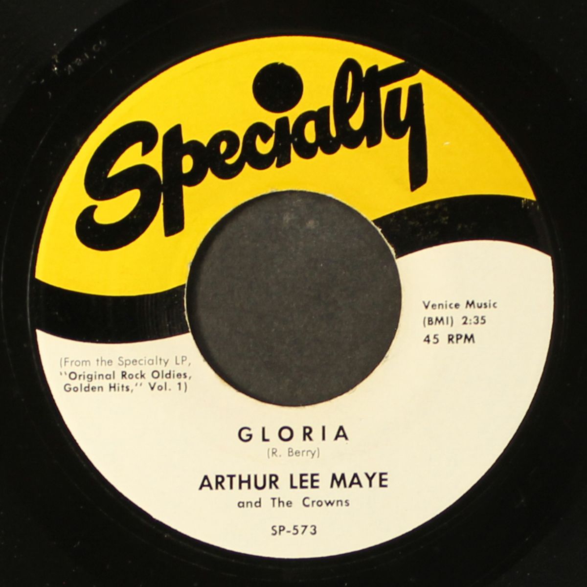 gloria / oh-rooba-lee by ARTHUR LEE MAYE & CROWNS