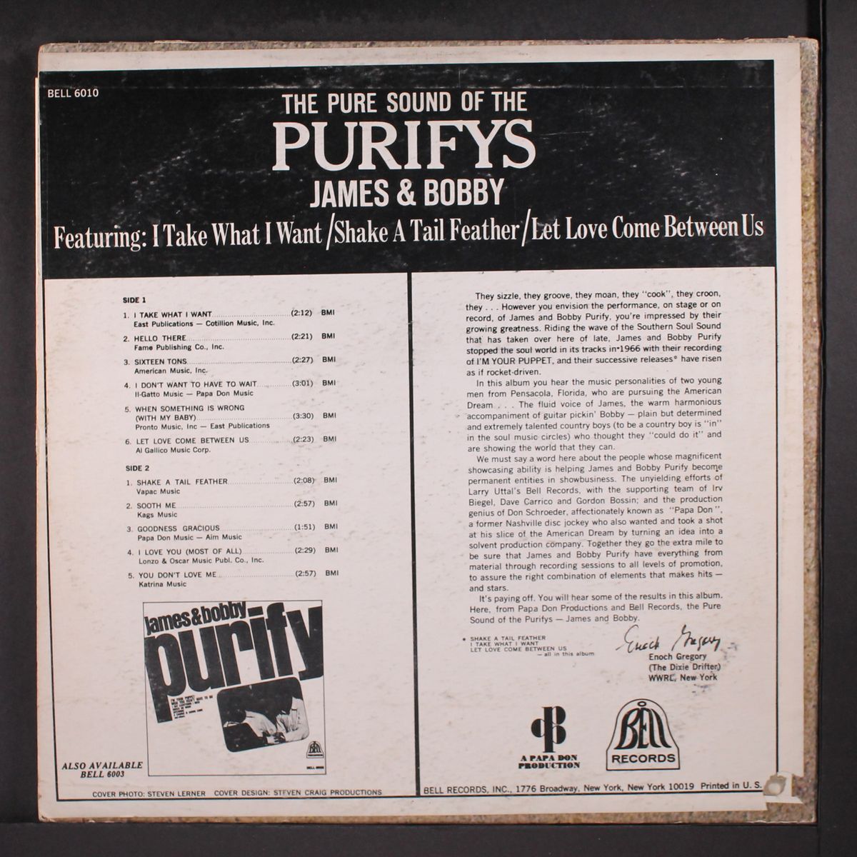 the pure sound of the purifys by JAMES & BOBBY PURIFY