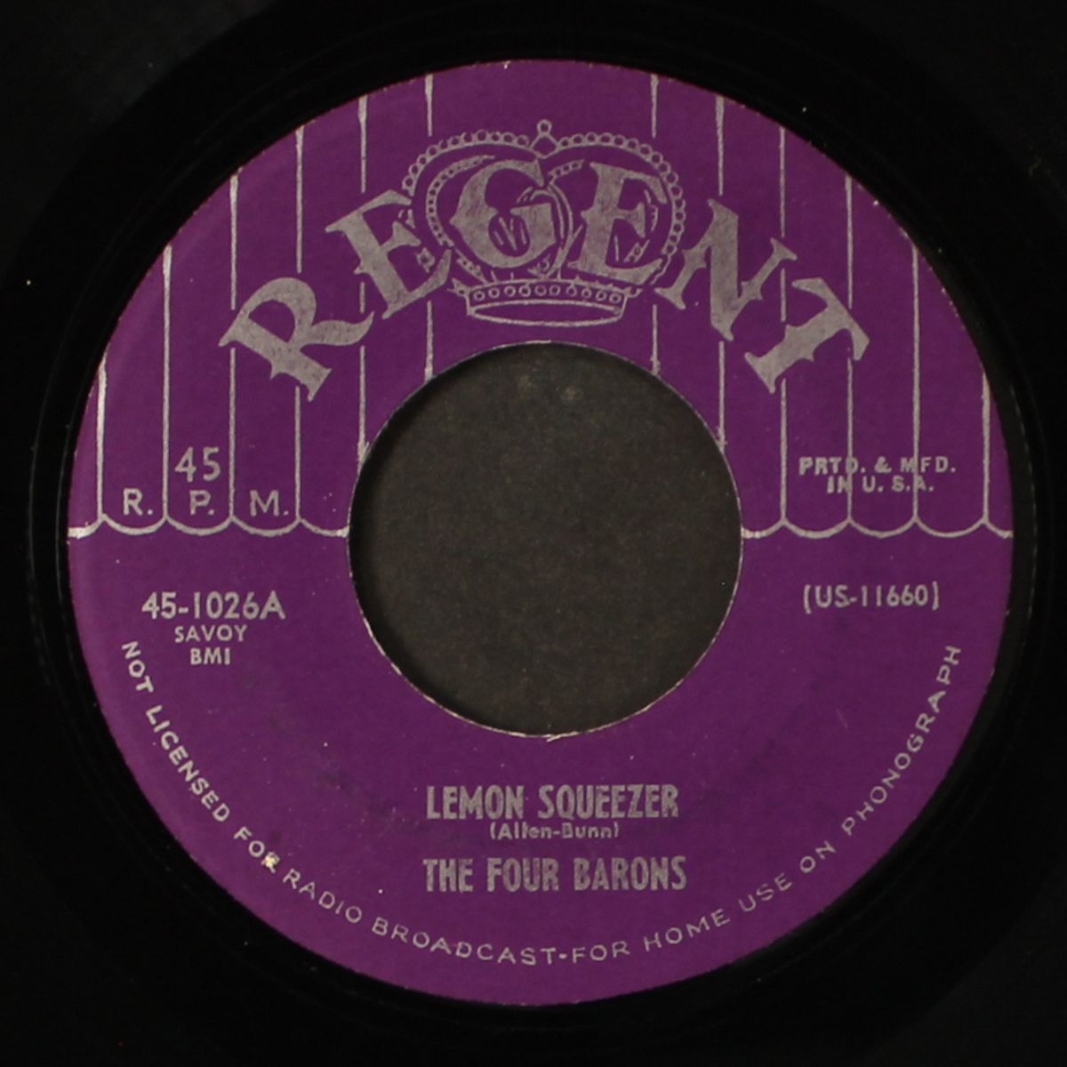 lemon squeezer / got to go back again by FOUR BARONS