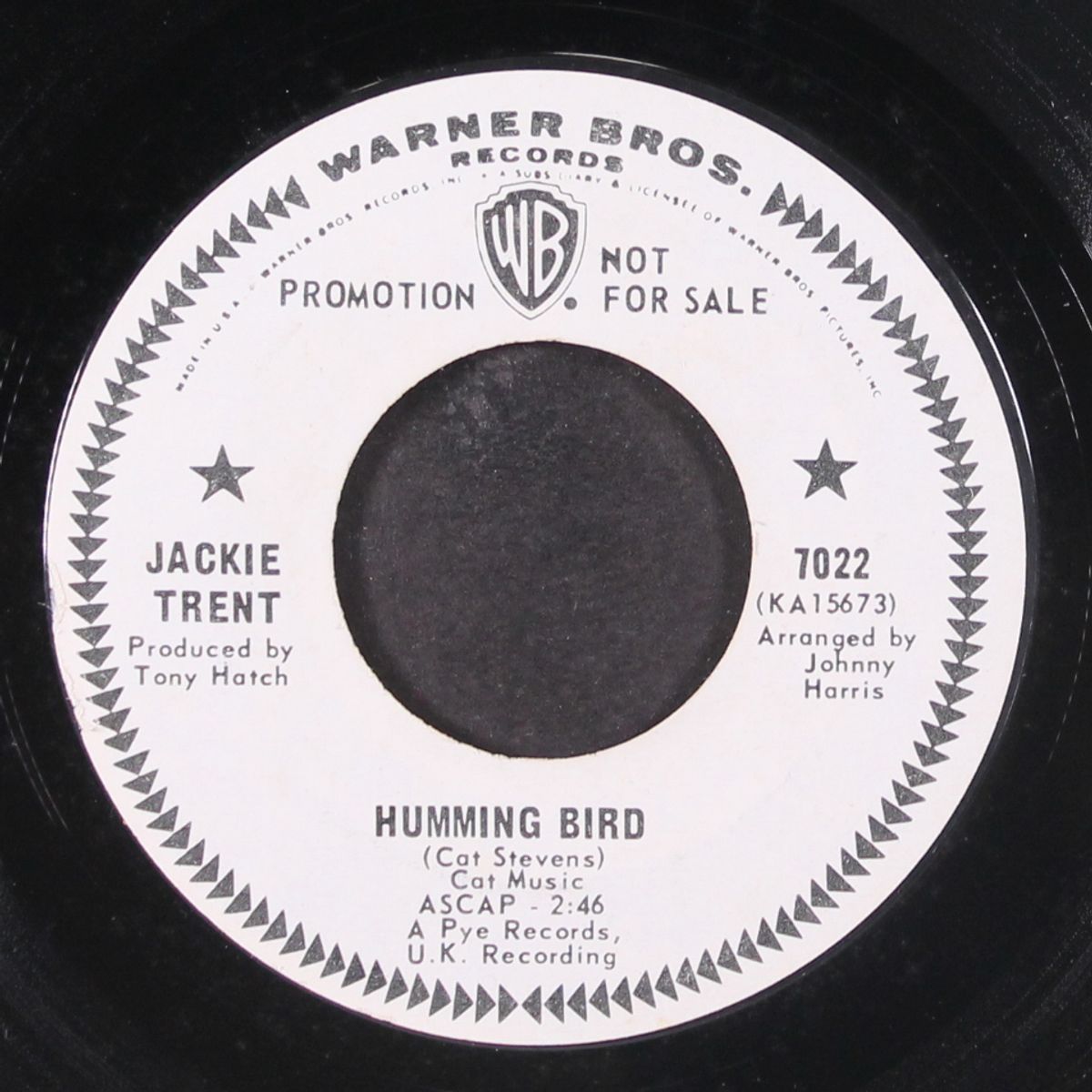 humming bird / i'll be with you by JACKIE TRENT