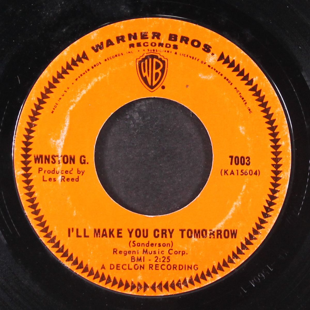 cloud nine / i'll make you cry tomorrow by WINSTON G.