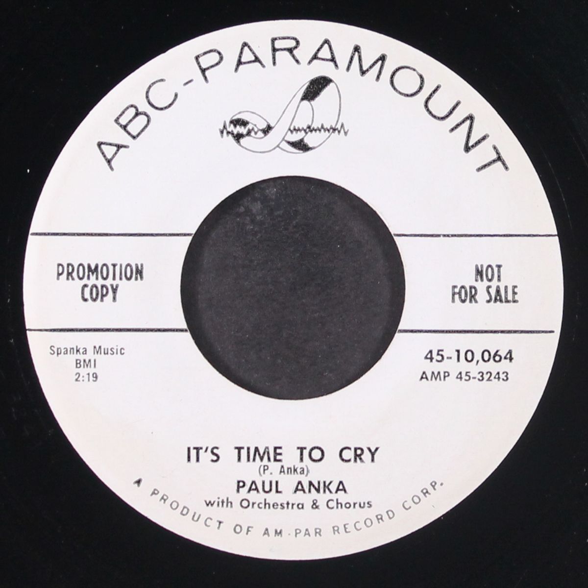 it's time to cry by PAUL ANKA