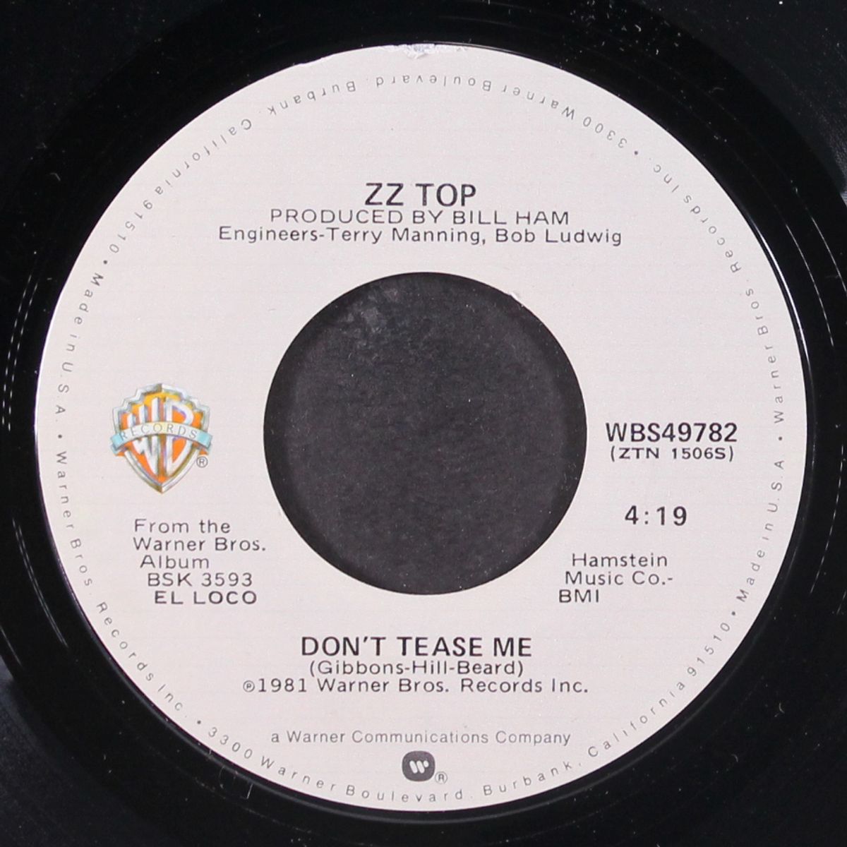 leila / don't tease me by ZZ TOP
