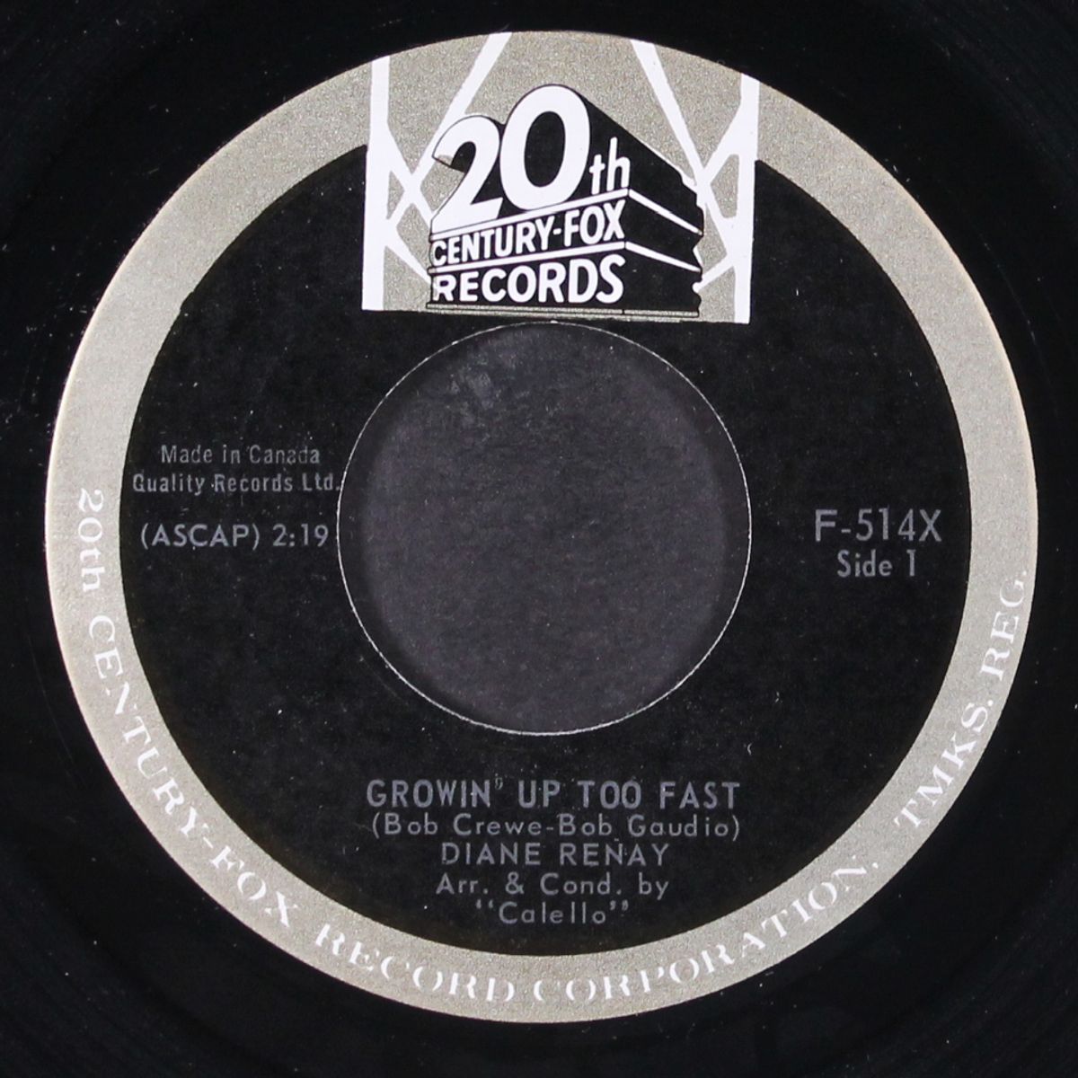 waitin' for joey / growin' up too fast by DIANE RENAY