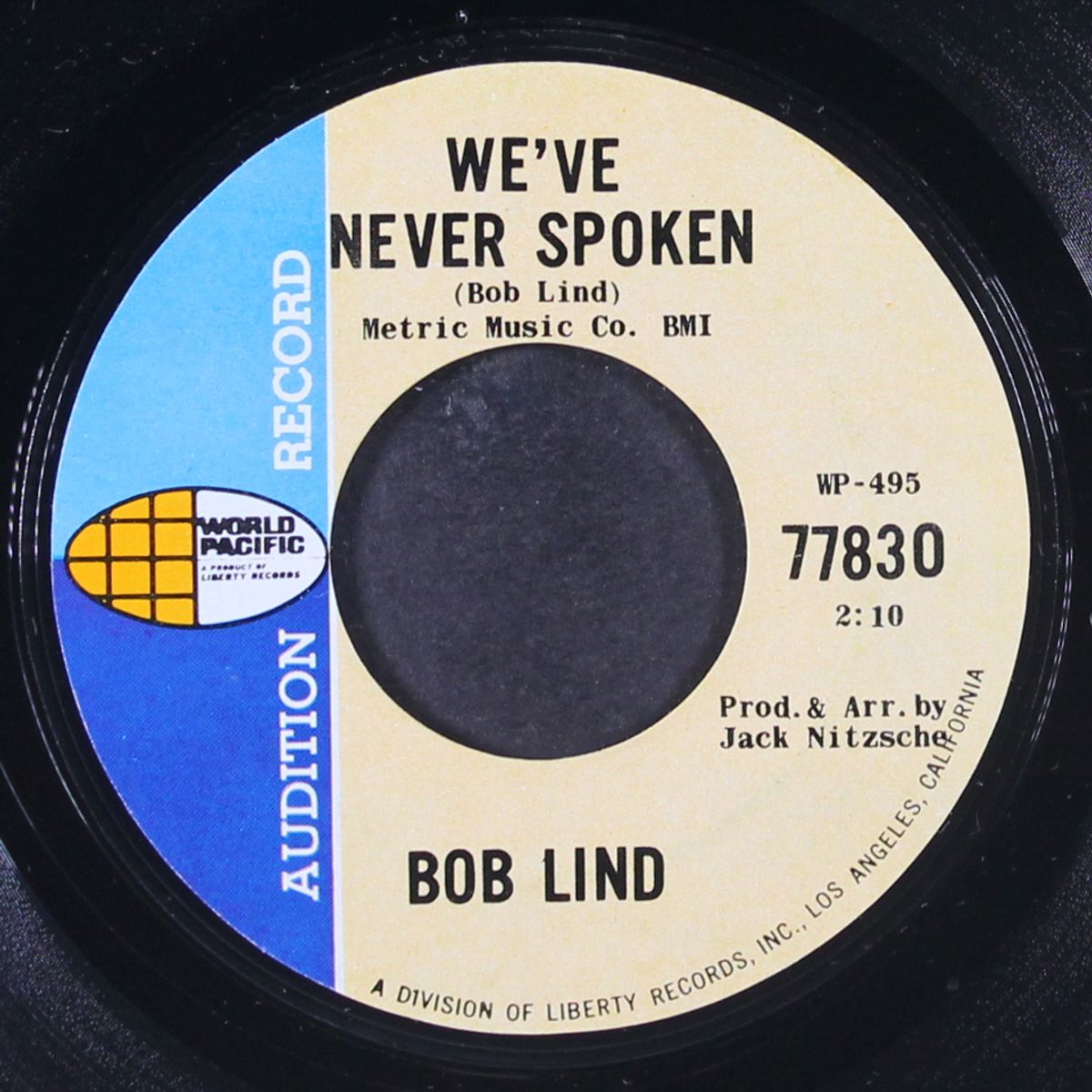 i just let it take me / we've never spoken by BOB LIND