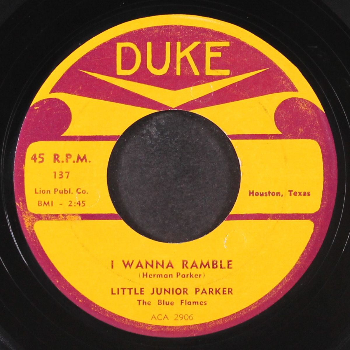 i wanna ramble / backtracking by LITTLE JUNIOR PARKER