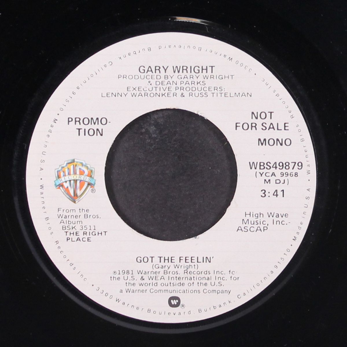 got the feelin' / mono by GARY WRIGHT