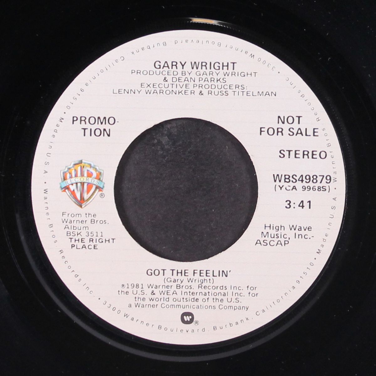 got the feelin' / mono by GARY WRIGHT
