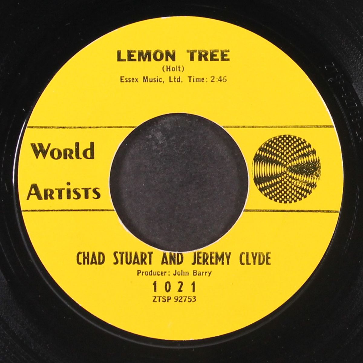 yesterday's gone / lemon tree by CHAD STUART & JEREMY CLYDE