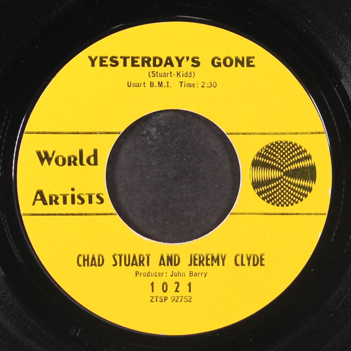 yesterday's gone / lemon tree by CHAD STUART & JEREMY CLYDE