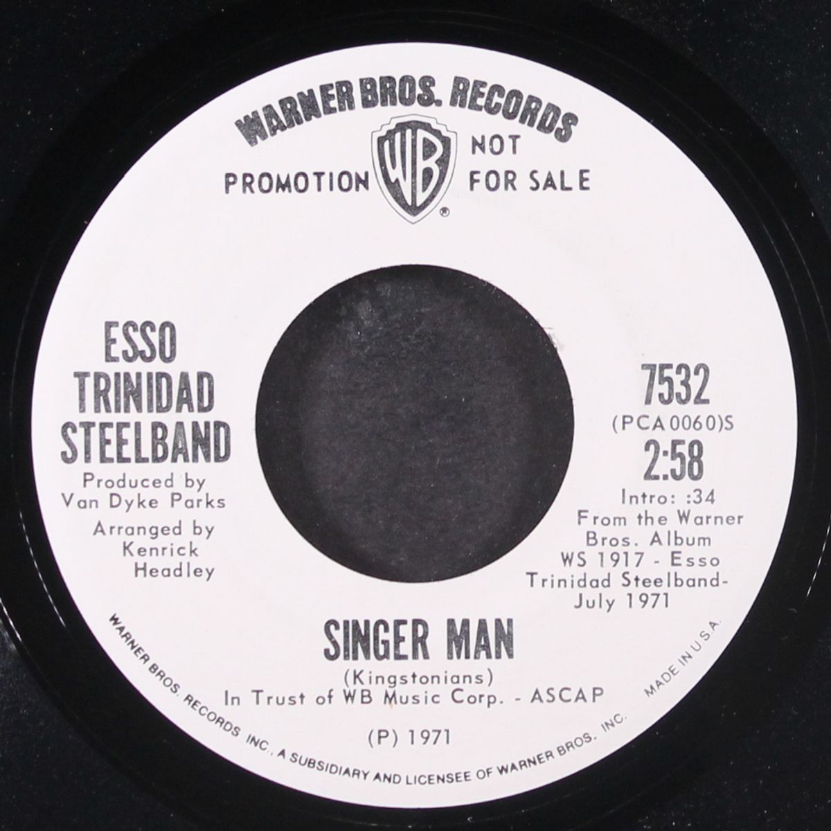 superstar / singer man by ESSO TRINIDAD STEEL BAND