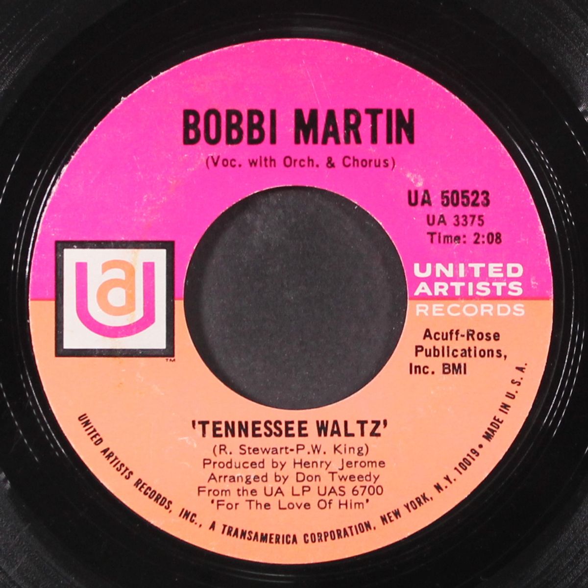 you're cheatin' heart / tennessee waltz by BOBBI MARTIN