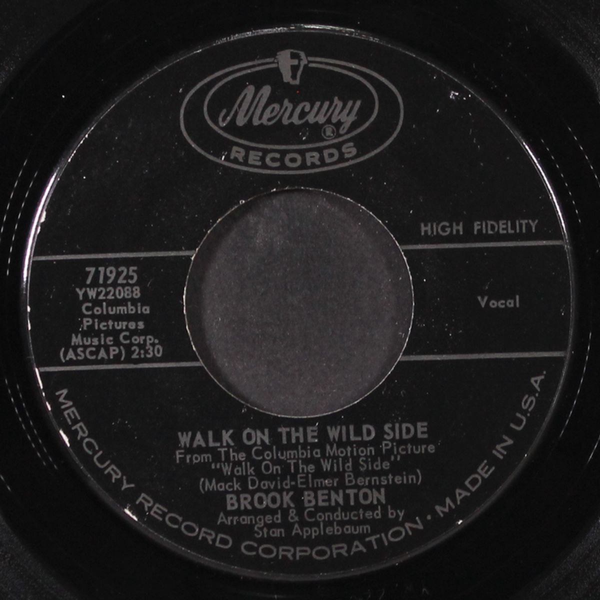 walk on the wild side / somewhere in the used to be by BROOK BENTON