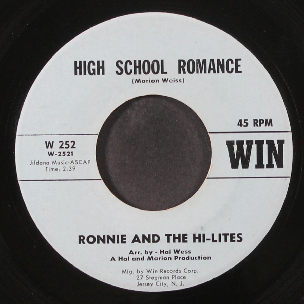 high school romance / uptown, downtown by RONNIE & HI-LITES