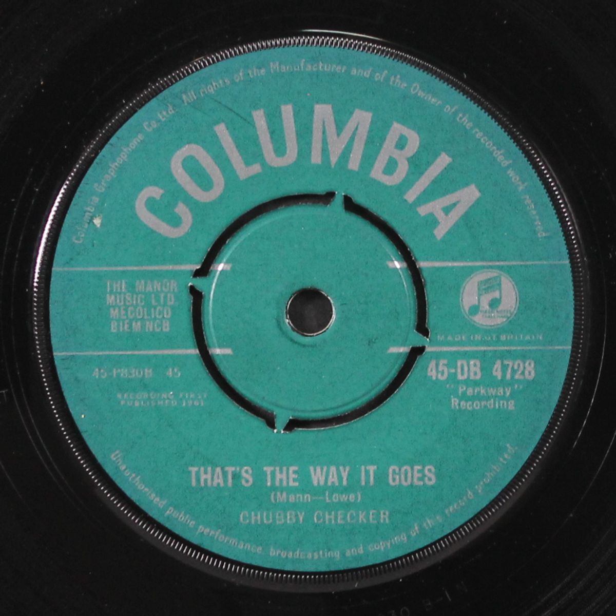 that's the way it goes / the fly by CHUBBY CHECKER