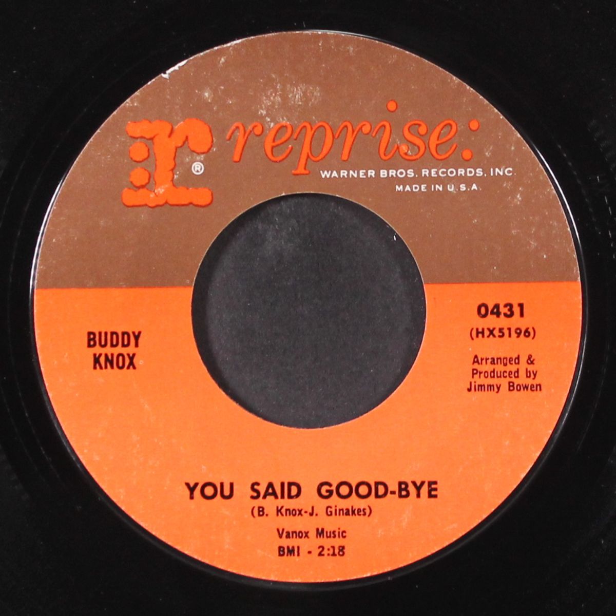 a lover's question / you said good-bye by BUDDY KNOX