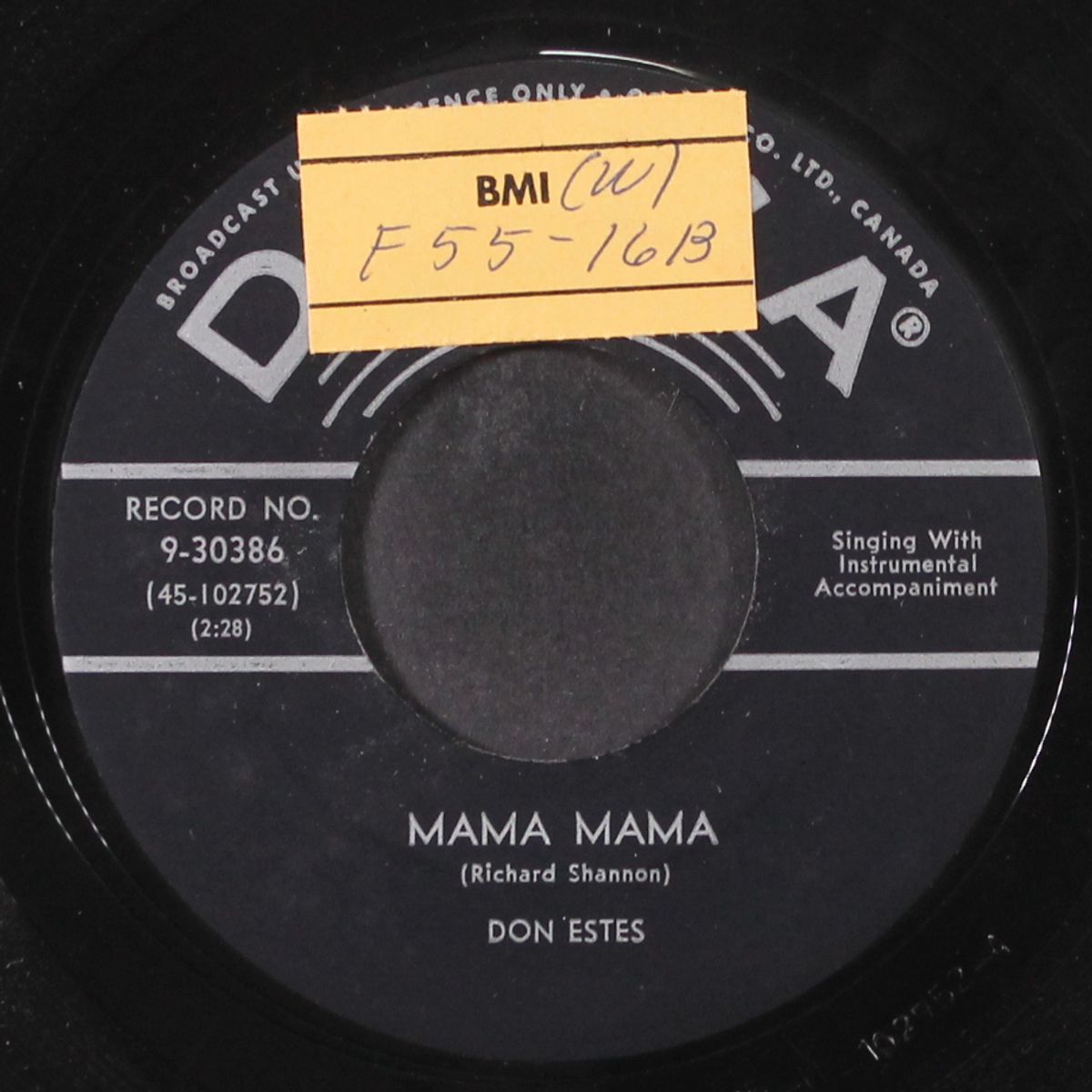 mama mama / fraulein by DON ESTES