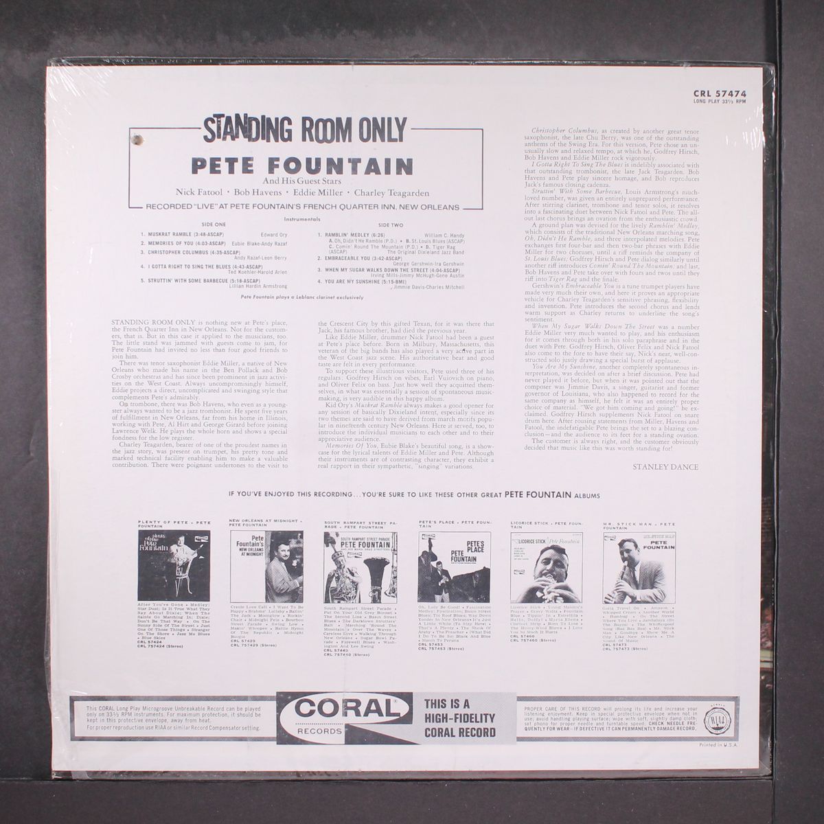 standing room only by PETE FOUNTAIN