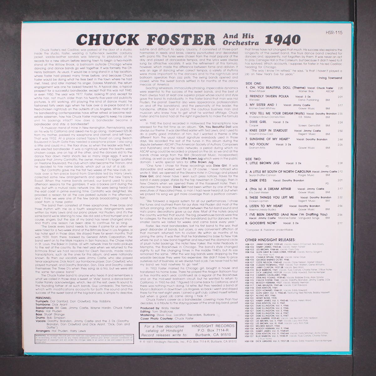 the uncollected 1940 by CHUCK FOSTER