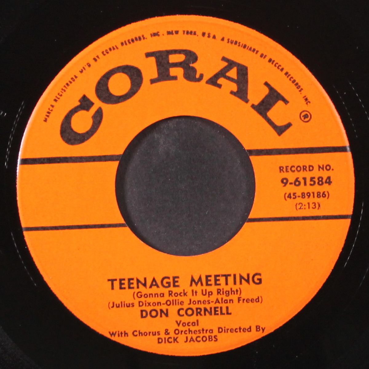 teenage meeting / i still have a prayer by DON CORNELL