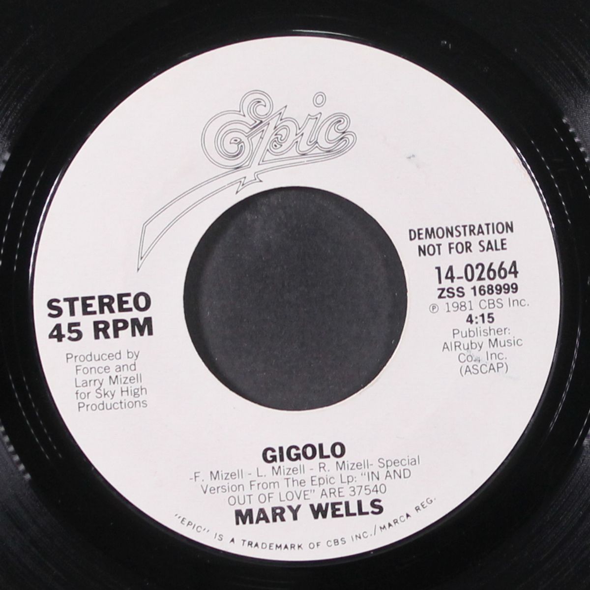 gigolo by MARY WELLS