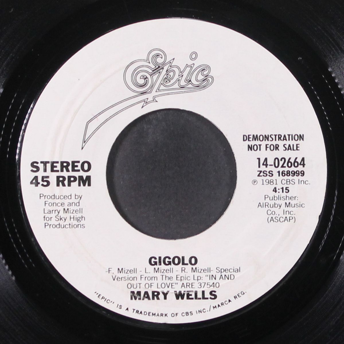 gigolo by MARY WELLS
