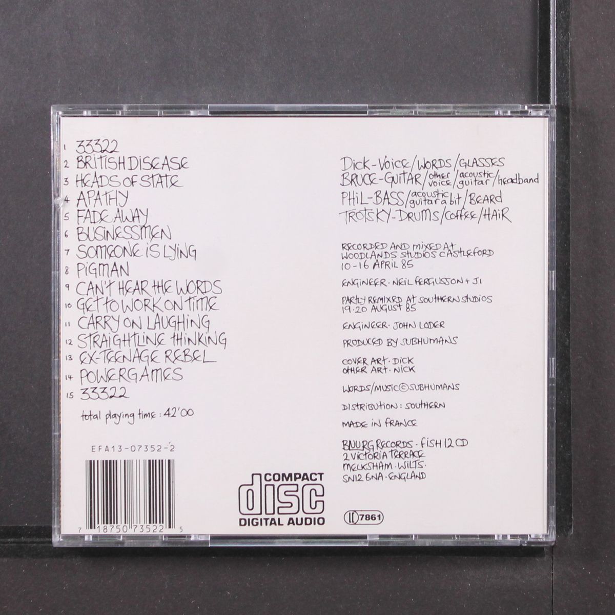 worlds apart by SUBHUMANS