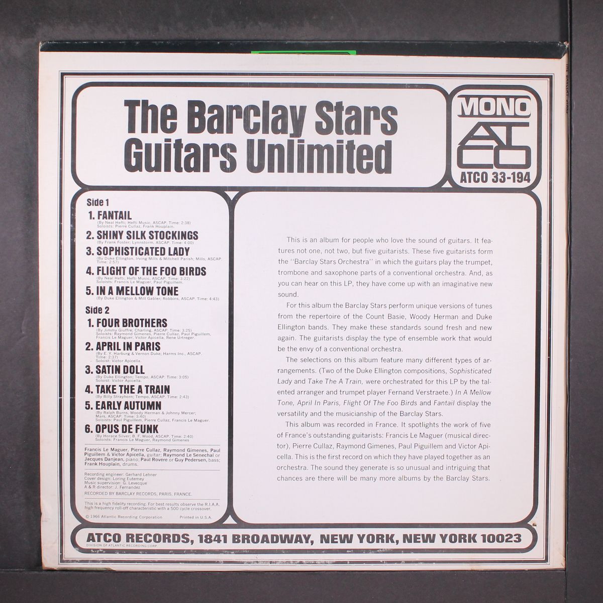 guitars unlimited by BARCLAY STARS
