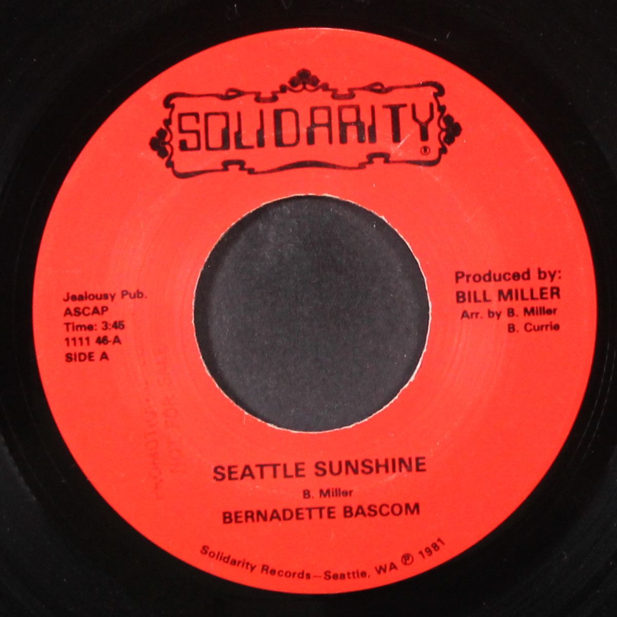 i don't wanna lose your love / seattle sunshine by BERNADETTE BASCOM