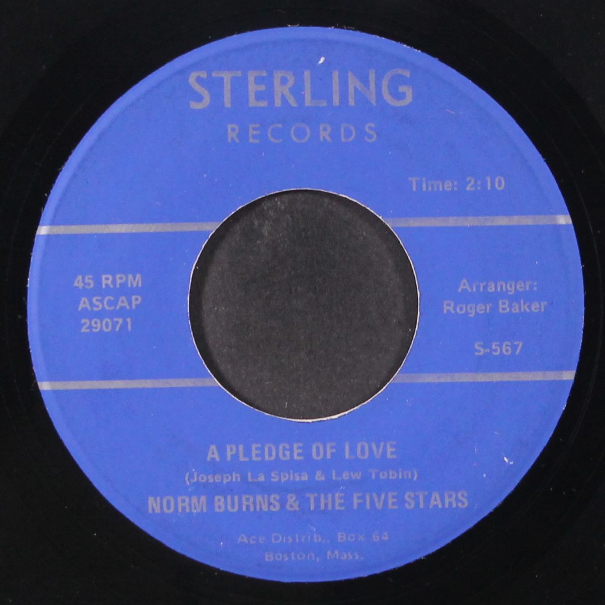 a pledge of love / lorrie by NORM BURNS & FIVE STARS