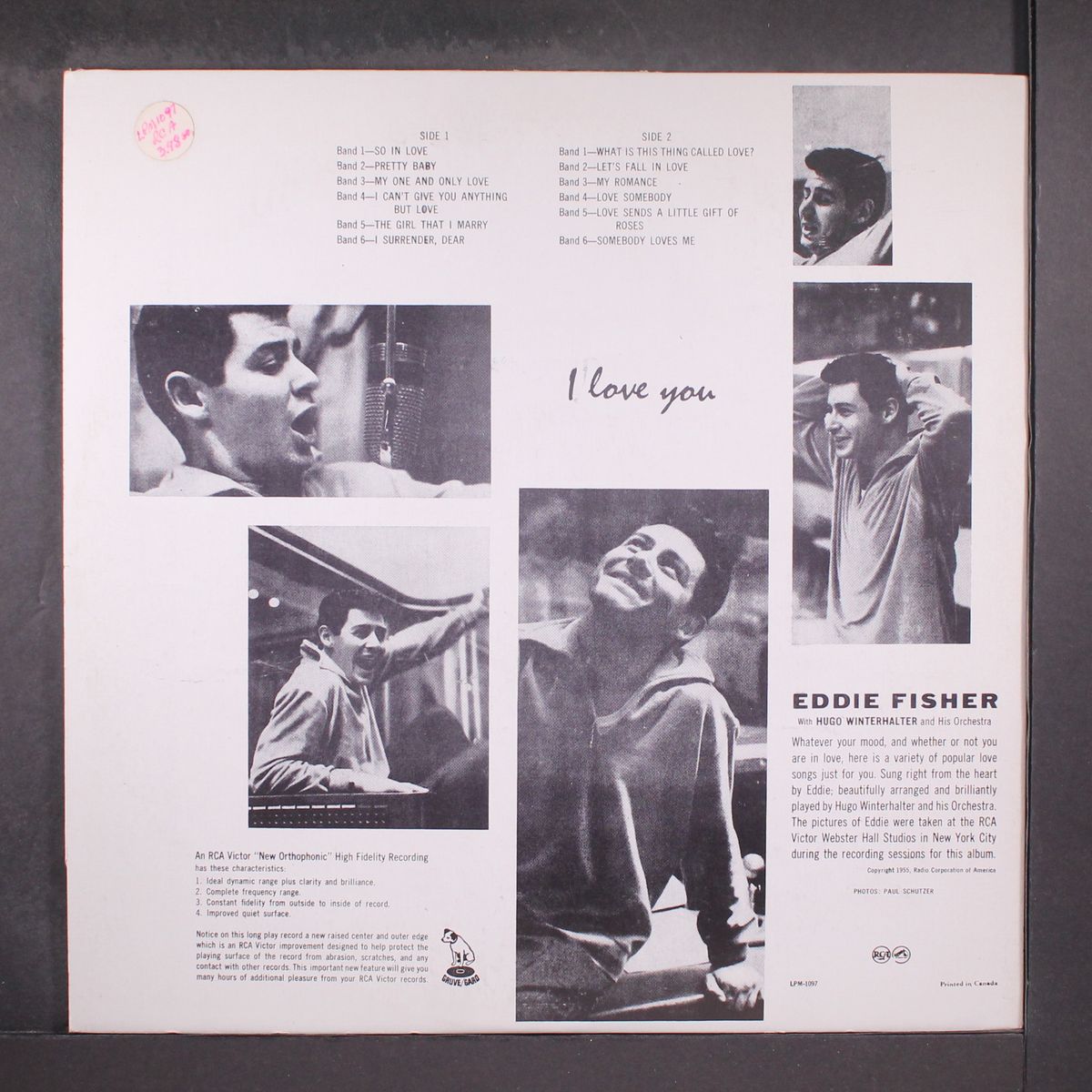 i love you by EDDIE FISHER