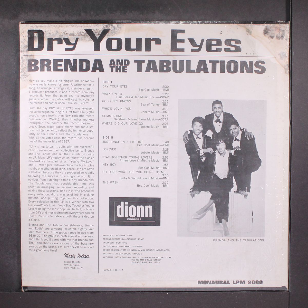 dry your eyes by BRENDA & TABULATIONS