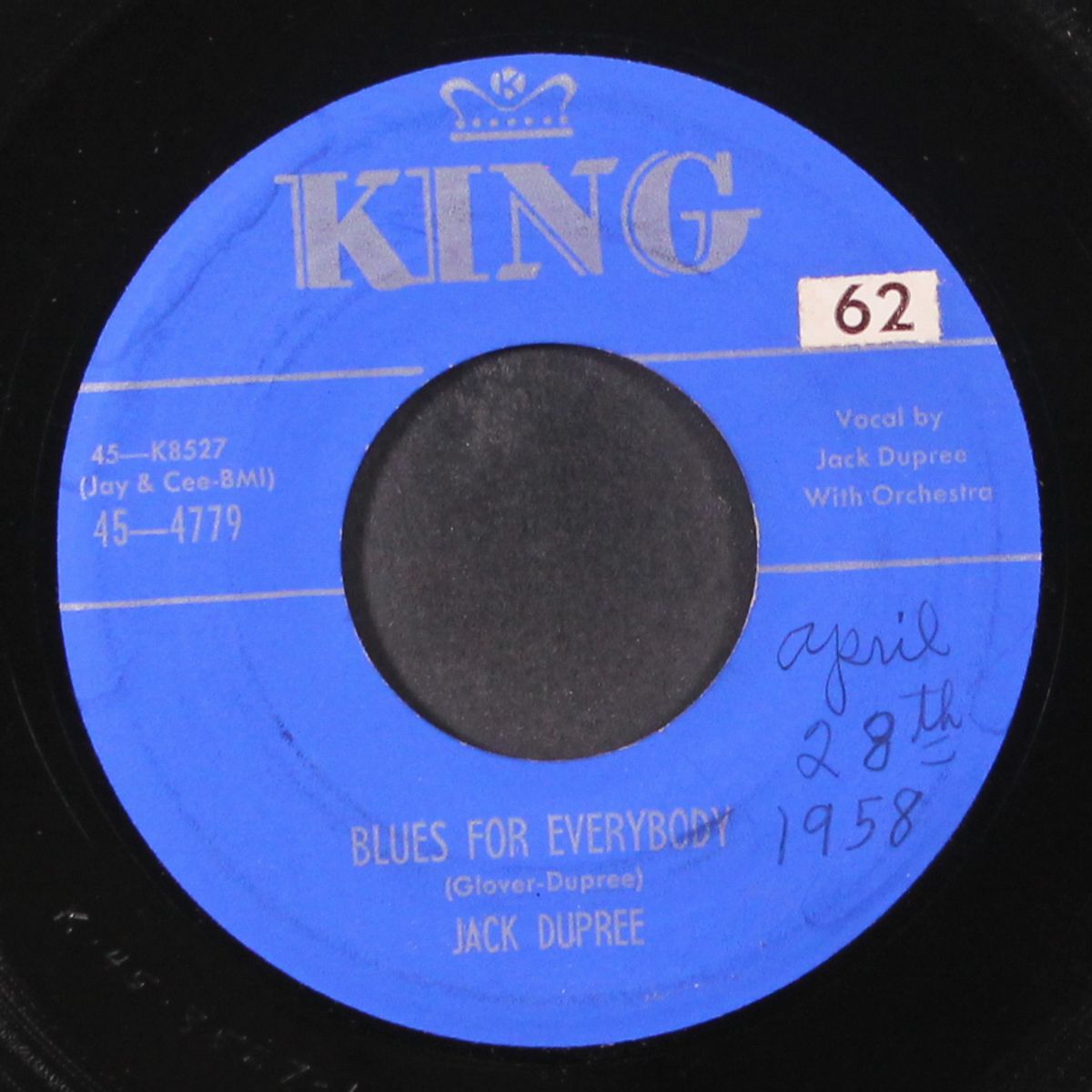 two below zero / blues for everybody by JACK DUPREE