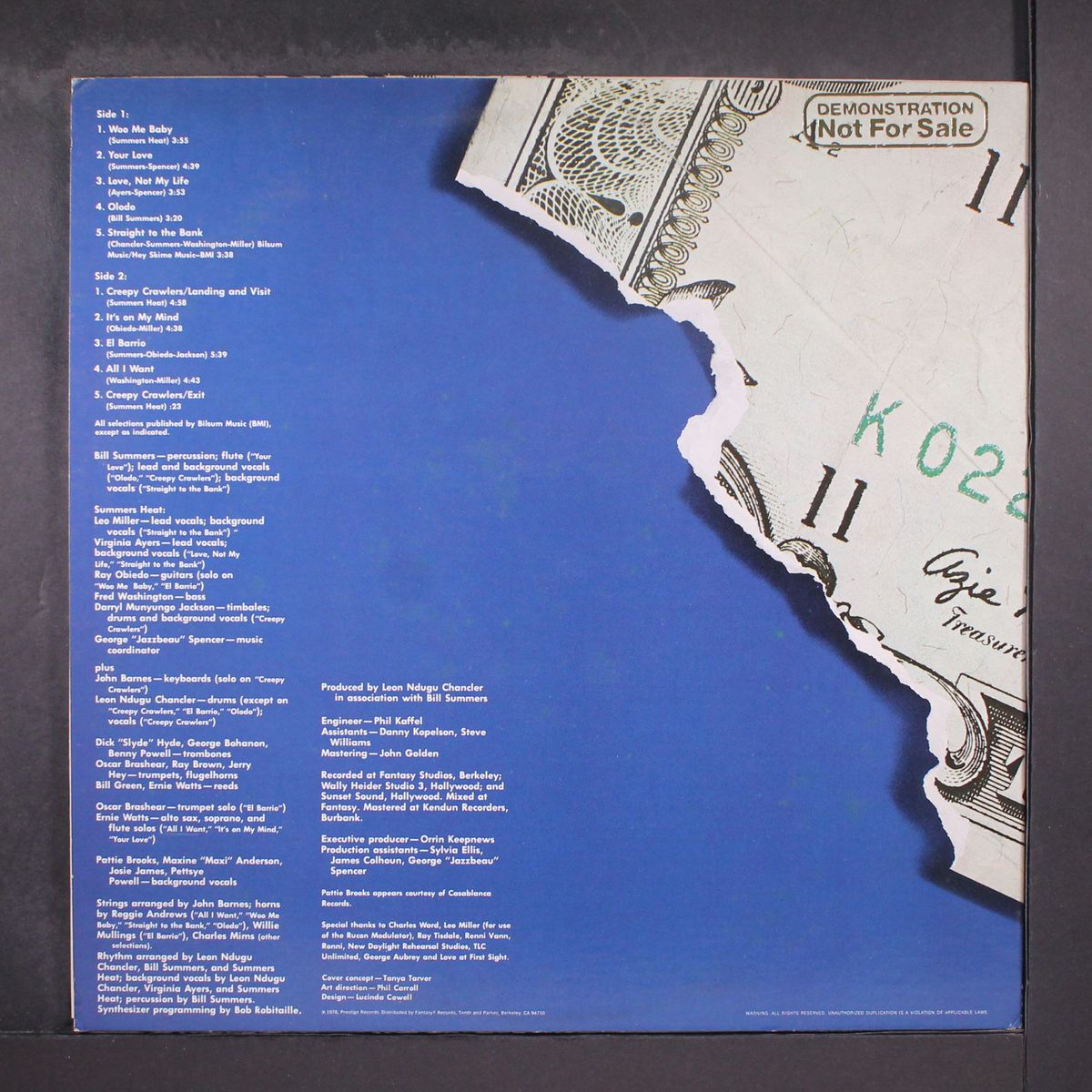 straight to the bank by BILL SUMMERS & SUMMERS HEAT