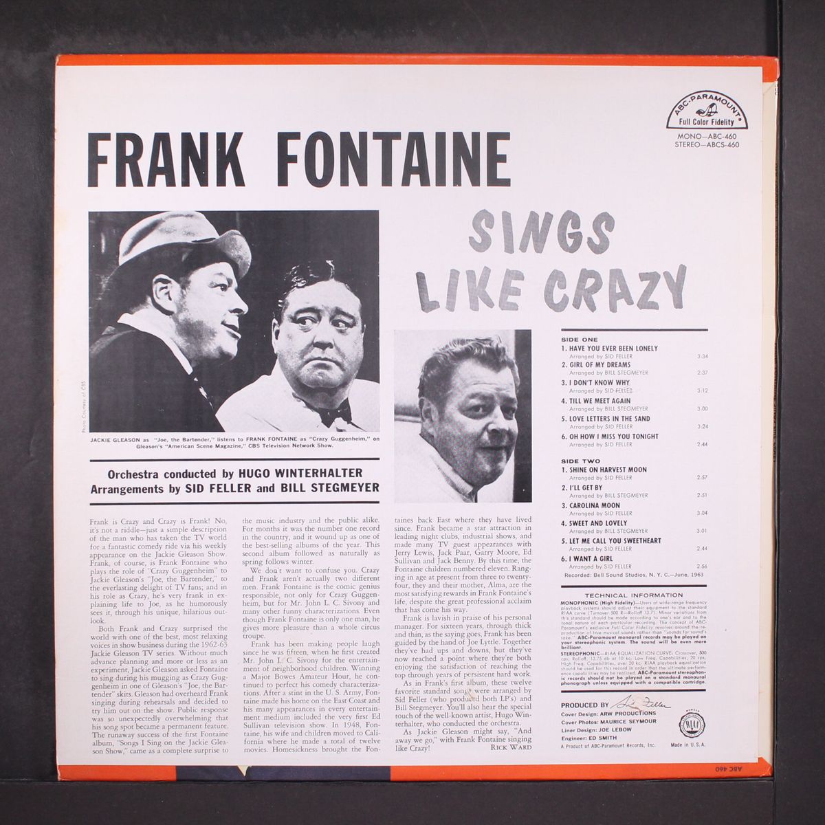 sings like crazy by FRANK FONTAINE