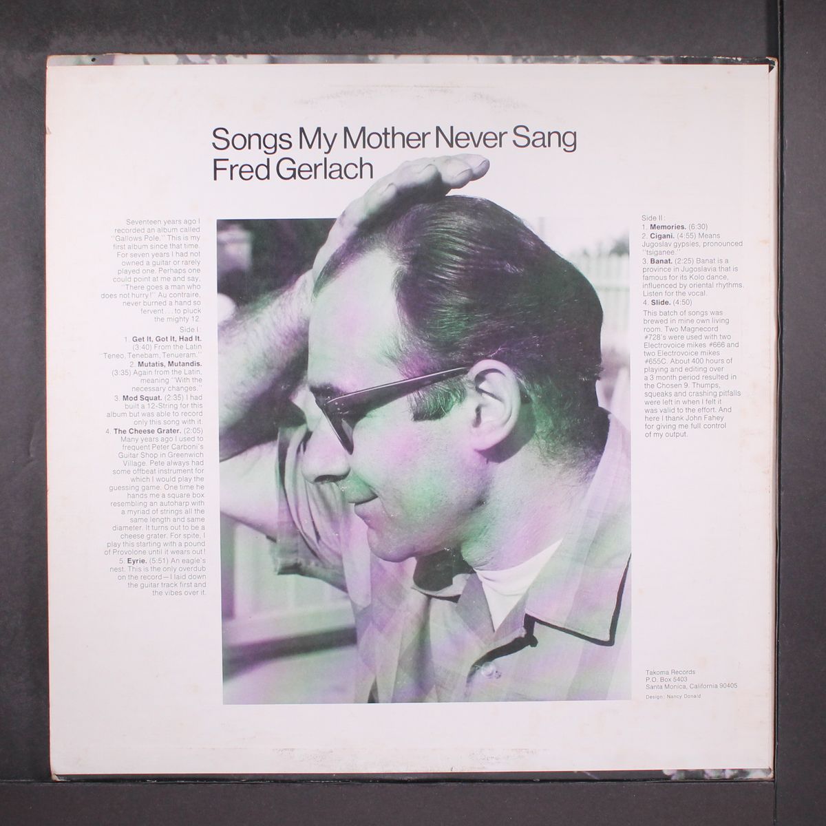 songs my mother never sang by FRED GERLACH