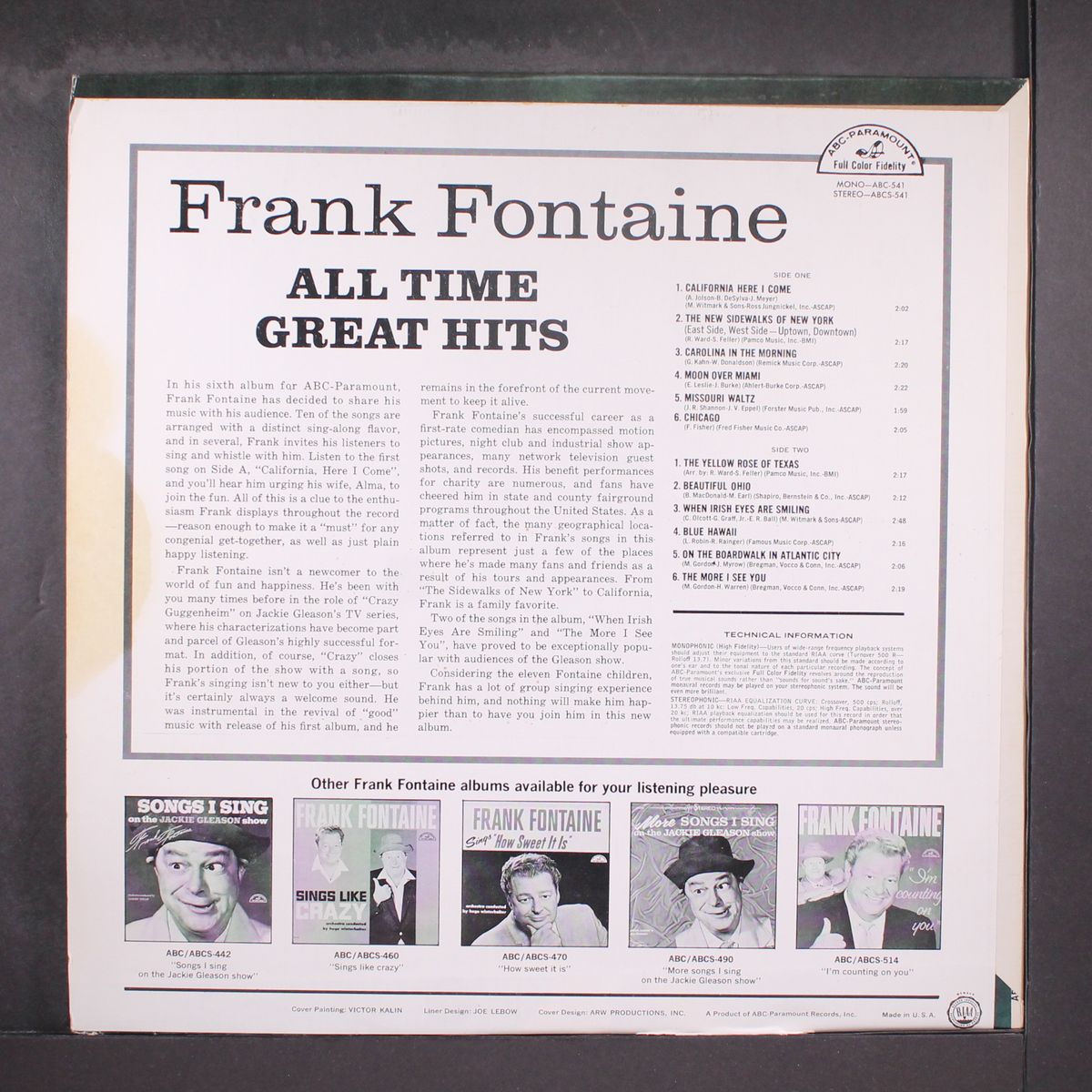 all time great hits by FRANK FONTAINE
