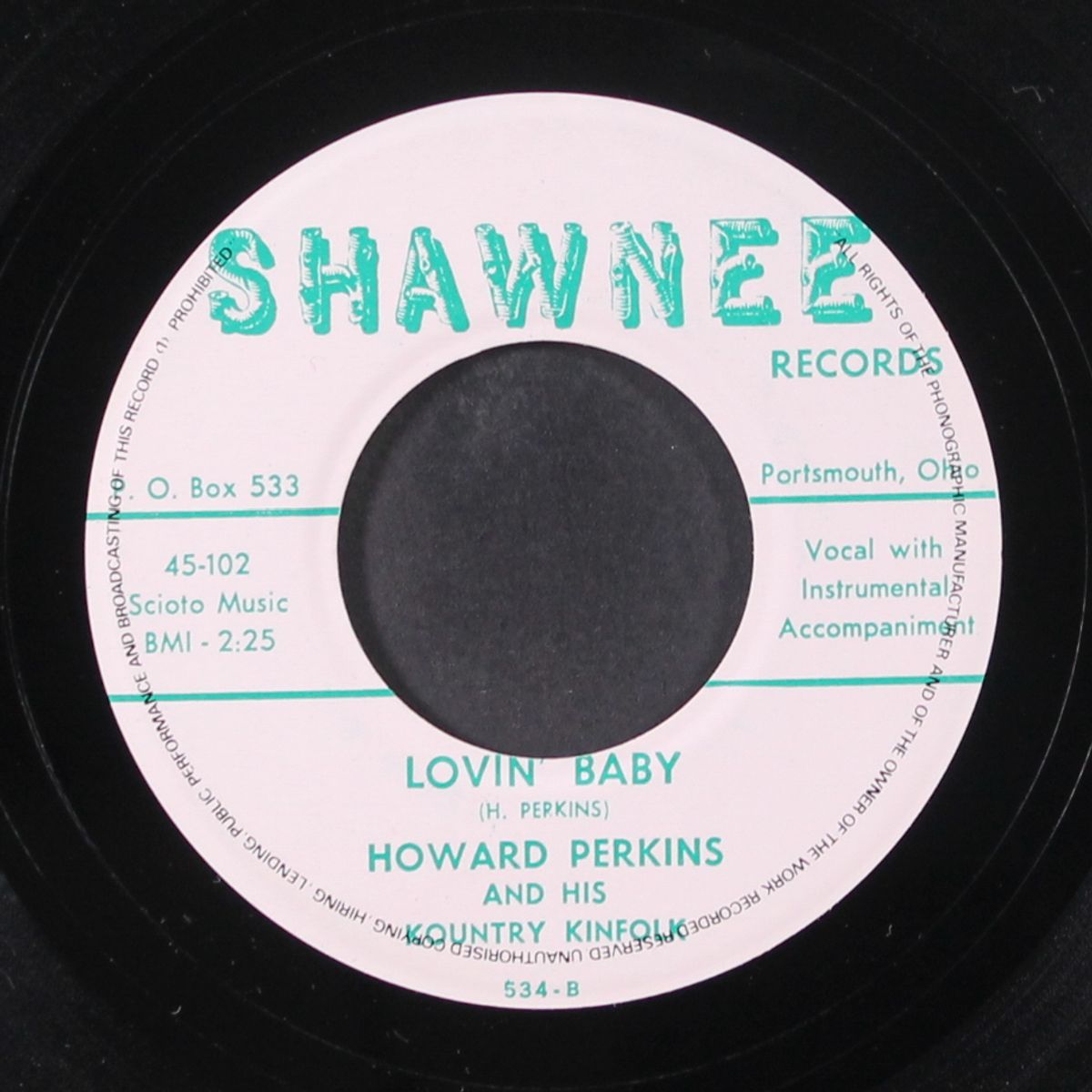 lovin' baby / it's a cryin' shame by HOWARD PERKINS
