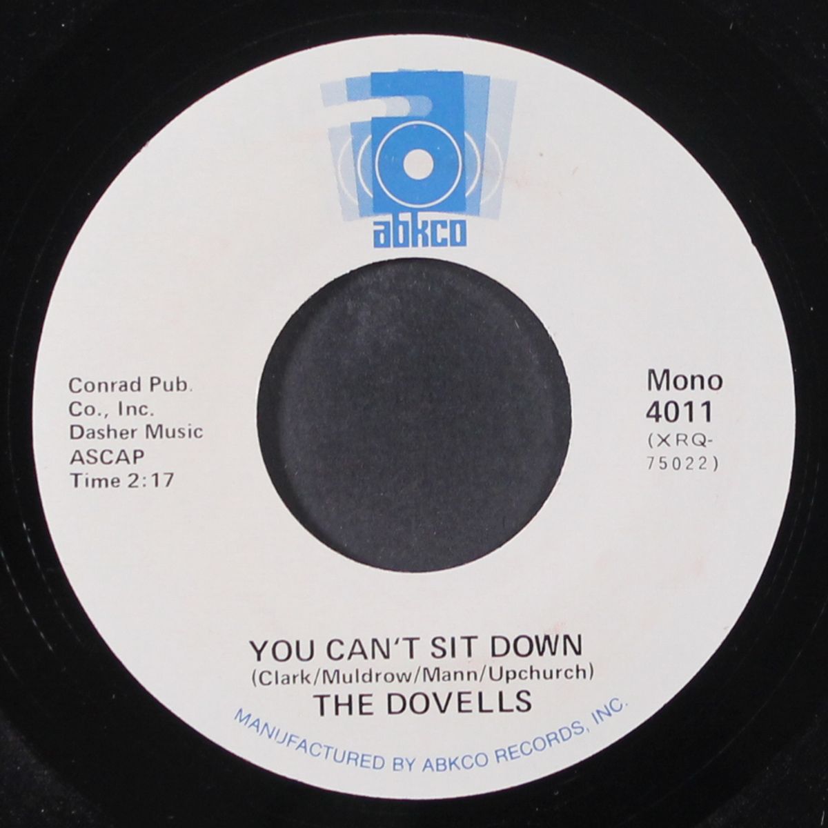 you can't sit down / the bristol stomp by DOVELLS
