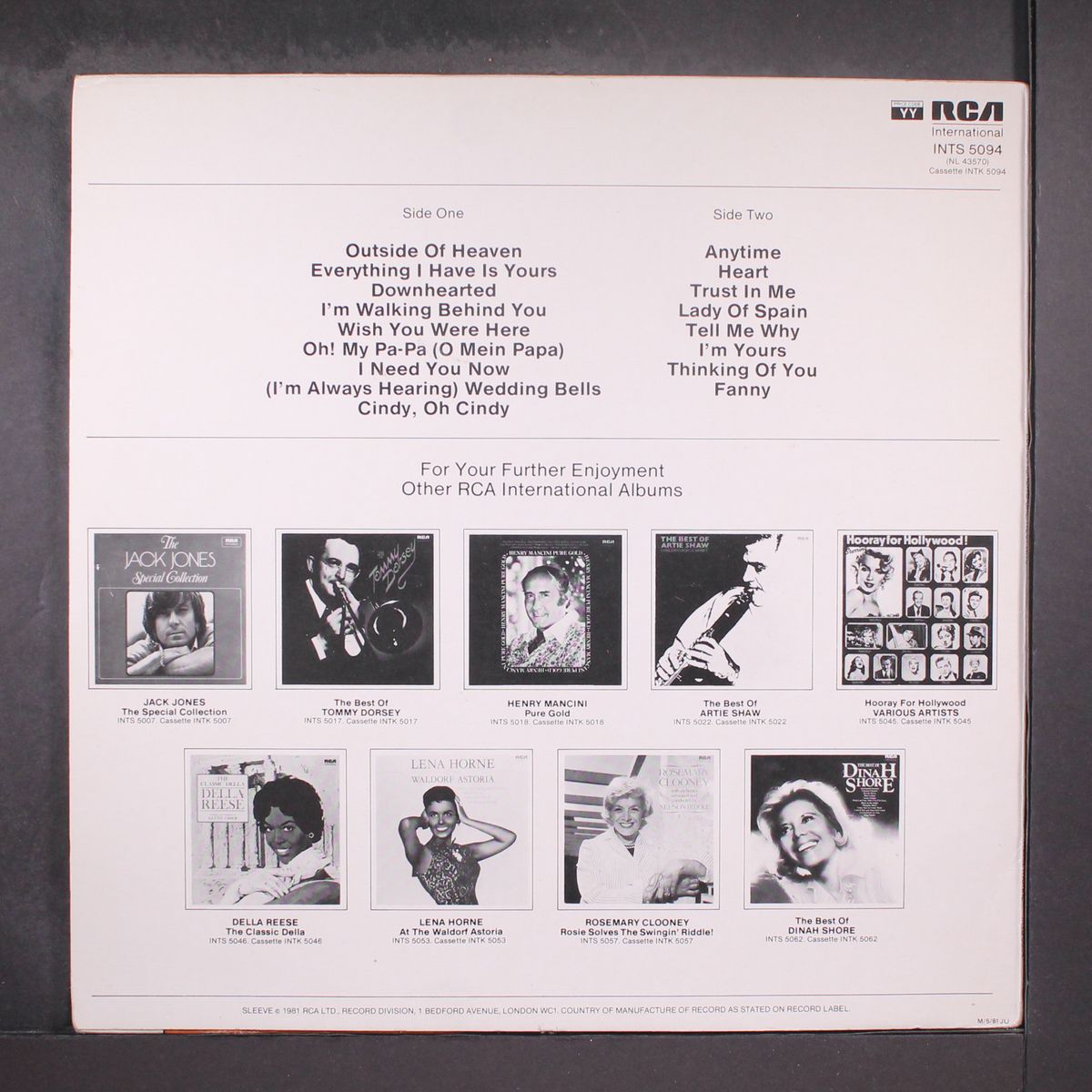greatest hits by EDDIE FISHER