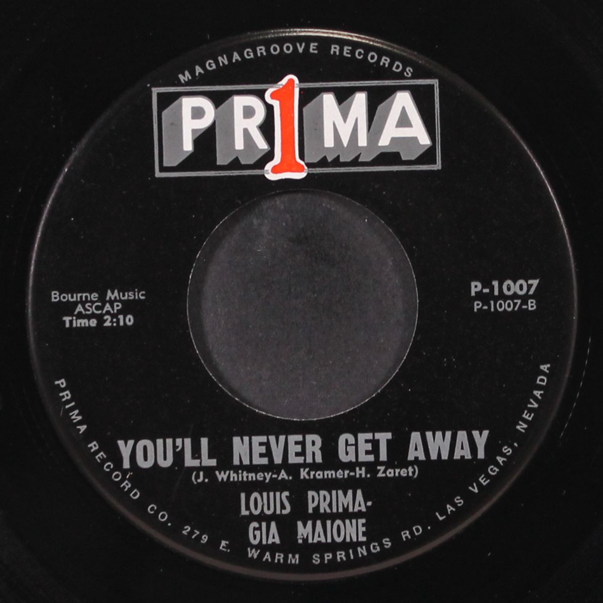 the best is yet to come / you'll never get away by LOUIS PRIMA & GIA MAIONE