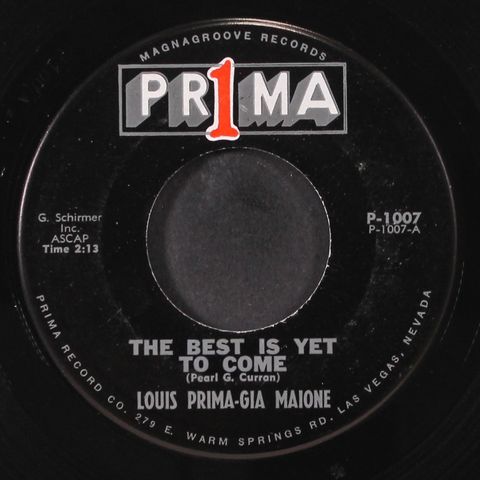 LOUIS PRIMA & GIA MAIONE