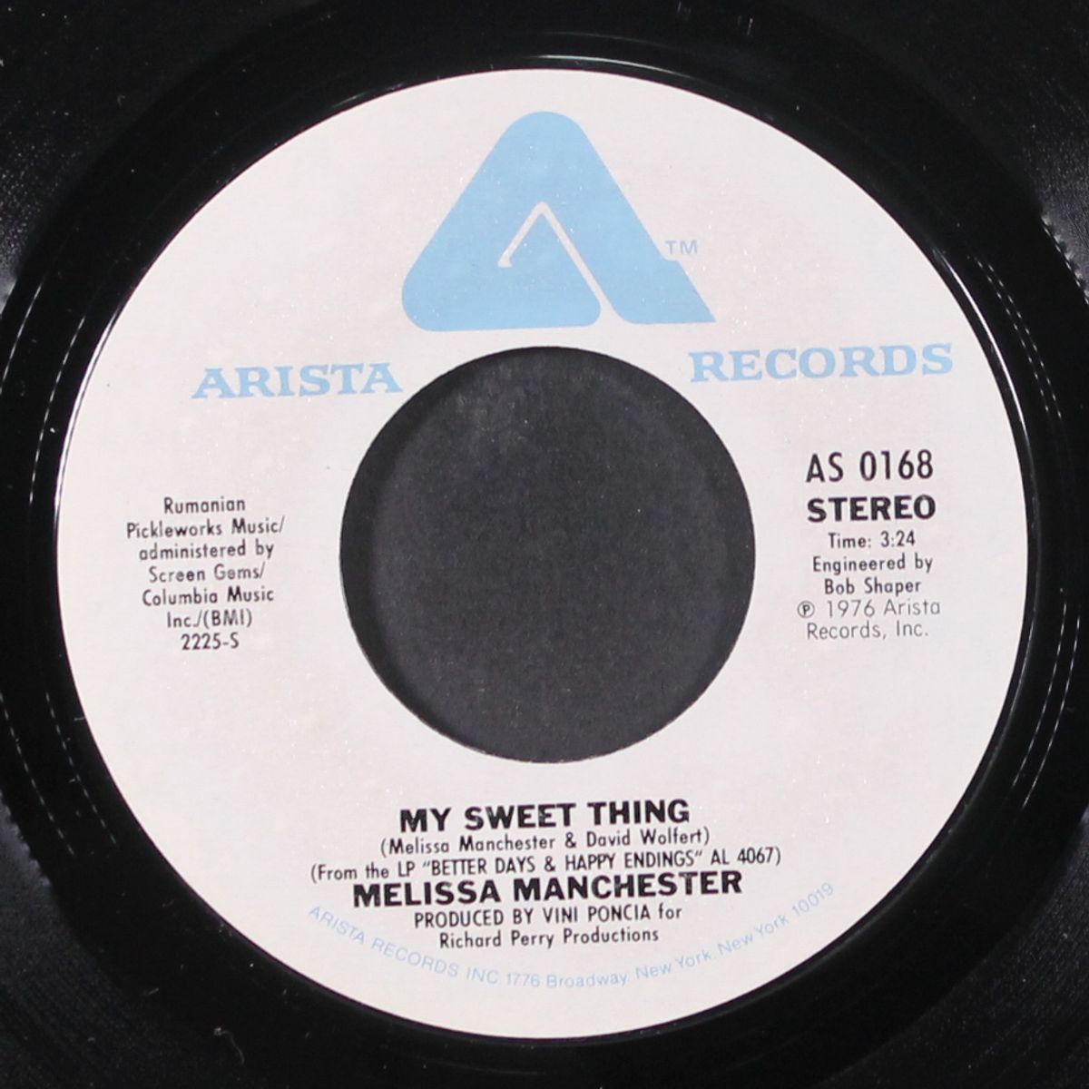 just you and i / my sweet thing by MELISSA MANCHESTER