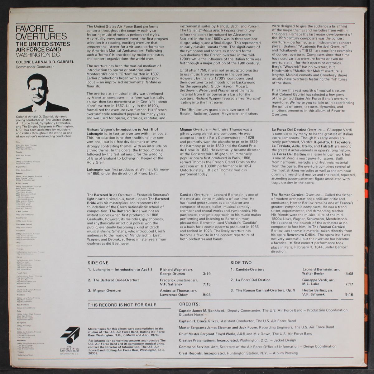 favorite overtures by U.S. AIR FORCE BAND